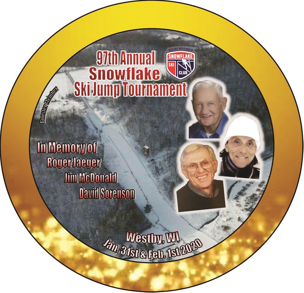 2020 Snowflake Gold Button